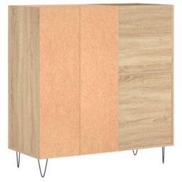 Berkfield Home Record Cabinet Sonoma Oak 84.5x38x89 cm Engineered Wood in Brown - thumbnail 6