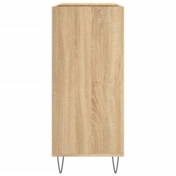 Berkfield Home Record Cabinet Sonoma Oak 84.5x38x89 cm Engineered Wood in Brown - thumbnail 5