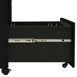 Berkfield Home Mobile File Cabinet Black 30x45x59 cm Steel - Size: 30 x 45 x 59 cm - thumbnail 6