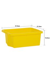 Wham Stack & Store 4x 16L Box in Yellow - thumbnail 6
