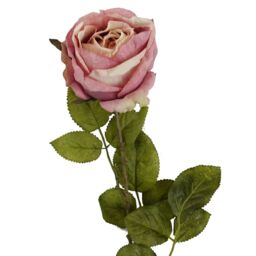 Leaf Pack of 6 x 70cm Artificial Light Pink Rose - Size: 6 x 70 cm - thumbnail 7