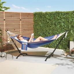 SPETLEK Single Person Hammock With Adjustable Frame Stand - Size: 0.6m2 - thumbnail 5