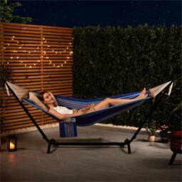 SPETLEK Single Person Hammock With Adjustable Frame Stand - Size: 0.6m2 - thumbnail 6