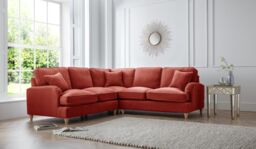 The Great Sofa Company Orla 2 Corner 2 Manhattan Ice (no cutout) in Terracotta - thumbnail 1