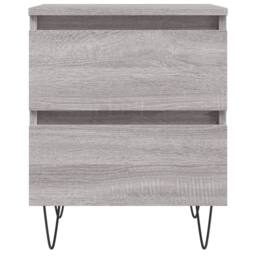Berkfield Home Elegant Bedside Cabinets 2 pcs Grey Sonoma 40x35x50 cm Engineered Wood - Size: 40 x 35 x 50 cm - thumbnail 5