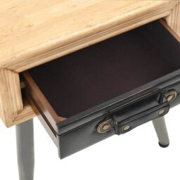 Berkfield Home Bedside Table Solid Fir Wood 43x38x50 cm in Brown - Size: 43 x 38 x 50 cm - thumbnail 6