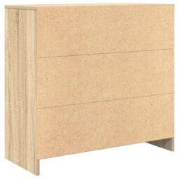 Berkfield Home Sideboard with Drawer Sonoma Oak 80x34x76 cm Engineered Wood in Brown - Size: 80 x 34 x 76 cm - thumbnail 8