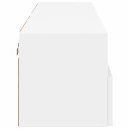 Berkfield Home TV Wall Cabinets 2 pcs White 60x30x30 cm Engineered Wood - Size: 60 x 30 x 30 cm - thumbnail 9