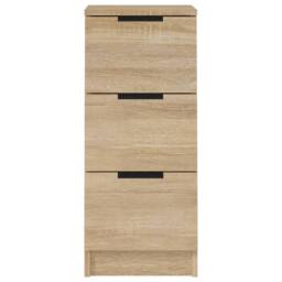 Berkfield Home Sideboards 2 pcs Sonoma Oak 30x30x70 cm Engineered Wood in Natural - Size: 30 x 30 x 70 cm - thumbnail 6