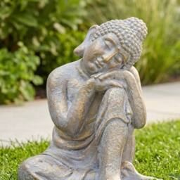 Garden Greatness Dreaming Brushed Buddha Ornament - Size: 1 Pack - thumbnail 2