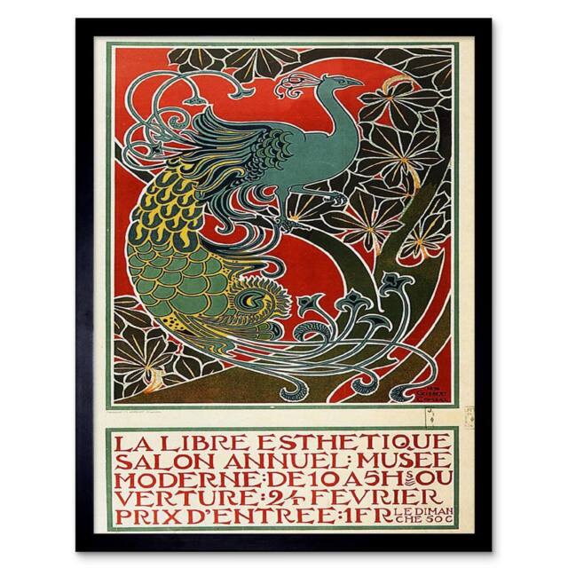"Artery8 Exhibition Cultural Free Annual Belgium Vintage 12x16"" Framed Art - Size: W12"" x H16""" - image 1