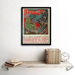 "Artery8 Exhibition Cultural Free Annual Belgium Vintage 12x16"" Framed Art - Size: W12"" x H16""" - thumbnail 2