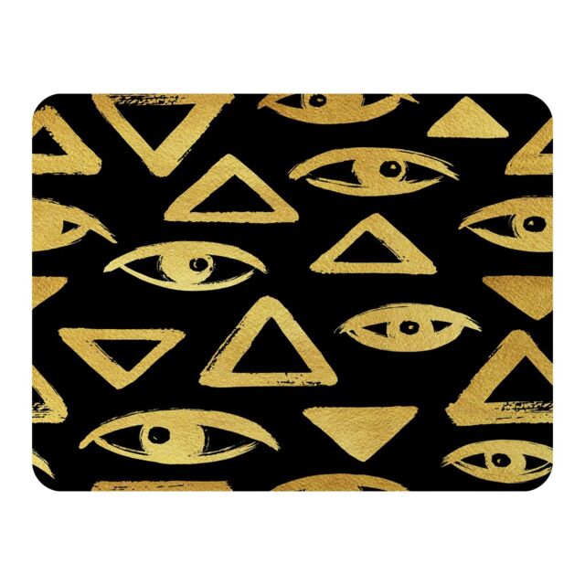 Benjamin Tate Design Eyes & Pyramids Blanket in Natural - Size: 120 cm x 150 cm - image 1