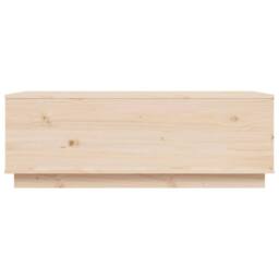 Berkfield Home Beautiful Coffee Table 100x50x35 cm Solid Wood Pine in Light Tan - Size: 100 x 50 x 35 cm - thumbnail 6