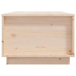 Berkfield Home Beautiful Coffee Table 100x50x35 cm Solid Wood Pine in Light Tan - Size: 100 x 50 x 35 cm - thumbnail 7