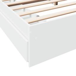 Berkfield Home Bed Frame with Drawers without Mattress White 180x200 cm Super King - thumbnail 8
