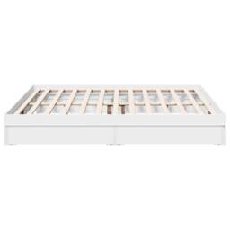 Berkfield Home Bed Frame with Drawers without Mattress White 180x200 cm Super King - thumbnail 5
