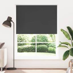 Berkfield Home Roller Blind Blackout 160 x 230 cm Black - thumbnail 2