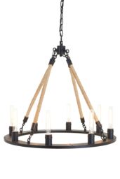Orsina Hampstead 8 Bulbs Chandelier in Black - thumbnail 1
