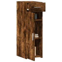 Berkfield Home Sideboard Smoked Oak 30x42.5x93 cm Engineered Wood in Brown - thumbnail 3