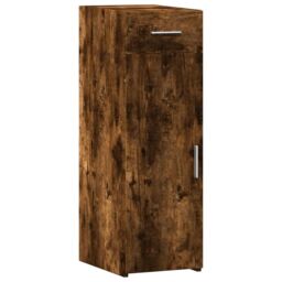 Berkfield Home Sideboard Smoked Oak 30x42.5x93 cm Engineered Wood in Brown - thumbnail 2