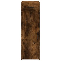 Berkfield Home Sideboard Smoked Oak 30x42.5x93 cm Engineered Wood in Brown - thumbnail 4