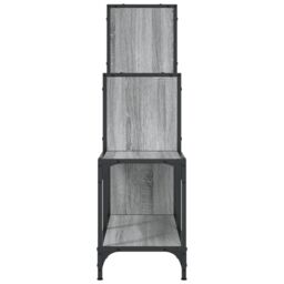 Berkfield Home Bookcase Grey Sonoma 92x30x102 cm Engineered Wood & Metal - Size: 92 x 30 x 102 cm - thumbnail 6