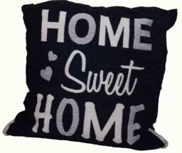 Rapport Home Home Sweet Home Cushion Cover (45x45) Navy - Size: 45 cm x 45 cm - thumbnail 1