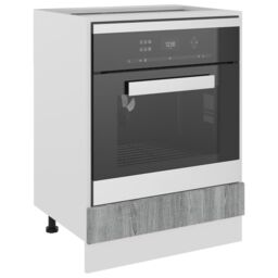 Berkfield Home Oven Cabinet Grey Sonoma 60x46x81.5 cm Engineered Wood - thumbnail 4
