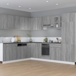 Berkfield Home Oven Cabinet Grey Sonoma 60x46x81.5 cm Engineered Wood - thumbnail 3