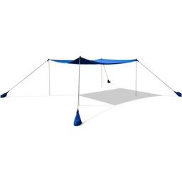 Costway 3 x 3 m Beach Canopy Shields Large Outdoor Picnic Tent Sun Shelter with 4 Sandbags in Blue - thumbnail 4