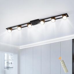 Garwarm Modern Dimmable LED Ceiling Lights Living Room in Black - thumbnail 8