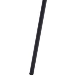 Wyld and Coco Tripod Coat Rack 176cm Black Steel with Fir Wood Accents 6 Hooks - thumbnail 6