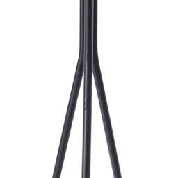 Wyld and Coco Tripod Coat Rack 176cm Black Steel with Fir Wood Accents 6 Hooks - thumbnail 5