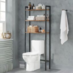 Rafaelo Mobilia Over Toilet Storage Unit in Brown - thumbnail 1