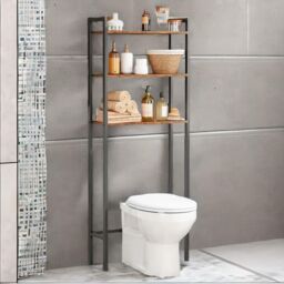 Rafaelo Mobilia Over Toilet Storage Unit in Brown - thumbnail 4