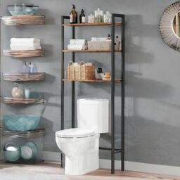 Rafaelo Mobilia Over Toilet Storage Unit in Brown - thumbnail 2