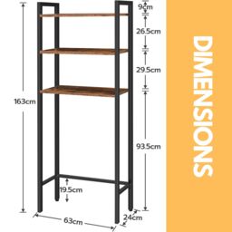 Rafaelo Mobilia Over Toilet Storage Unit in Brown - thumbnail 6