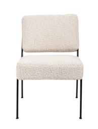 Nordlys Scandinavian Design Metal Leg Lounge Chair in White - thumbnail 4