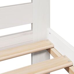 Berkfield Home Bed Frame without Mattress White 140x200 cm Solid Wood Pine - thumbnail 9