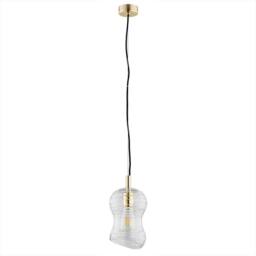 Netlighting Deportivo Dome Pendant Ceiling Light Transparent Brass Steel in Gold - thumbnail 2