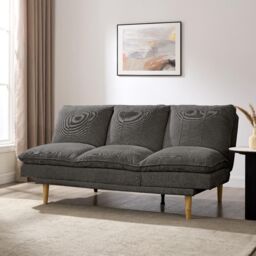 Home Detail Poppy Sofa Bed in Grey - Size: 3 Seater - thumbnail 1