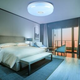ENER-J Wi-Fi Ceiling Lights 24W, RGB+W+WW, Dimmable with Bluetooth Speaker in White - Size: 25 cm diameter x 19 cm high - thumbnail 5