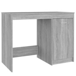 Berkfield Home Elegant Desk Grey Sonoma 100x50x76 cm Engineered Wood - Size: 100 x 50 x 76 cm - thumbnail 3