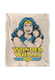 Warner Brothers Dc Wonder Woman Wonder Woman Officially Licensed Silky Touch Super Soft Throw Blanket 152 x 127 cm in White - thumbnail 1