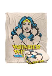 Warner Brothers Dc Wonder Woman Wonder Woman Officially Licensed Silky Touch Super Soft Throw Blanket 152 x 127 cm in White - thumbnail 2