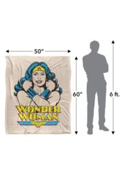 Warner Brothers Dc Wonder Woman Wonder Woman Officially Licensed Silky Touch Super Soft Throw Blanket 152 x 127 cm in White - thumbnail 5