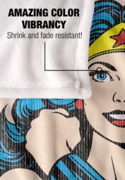Warner Brothers Dc Wonder Woman Wonder Woman Officially Licensed Silky Touch Super Soft Throw Blanket 152 x 127 cm in White - thumbnail 4
