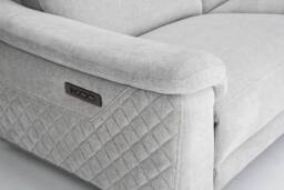 META Sofa Orbit 2 Seater Power Recliner in Light Grey - thumbnail 7