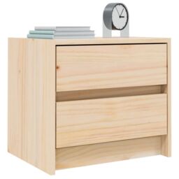 Berkfield Home Bedside Cabinets 2 pcs 40x31x35.5 cm Solid Wood Pine in Brown - thumbnail 3